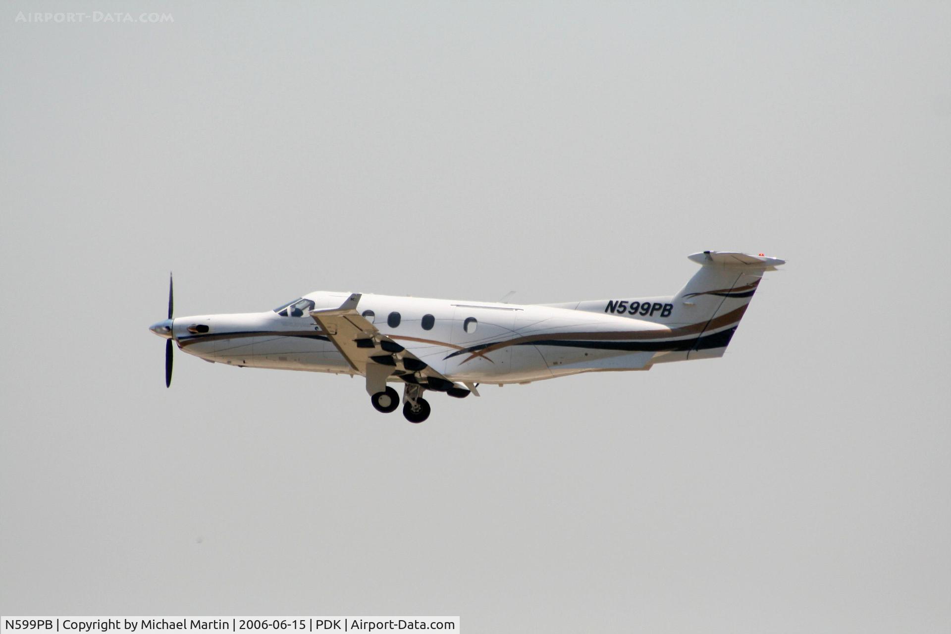 N599PB, 2004 Pilatus PC-12/45 C/N 599, Departing Runway 20R