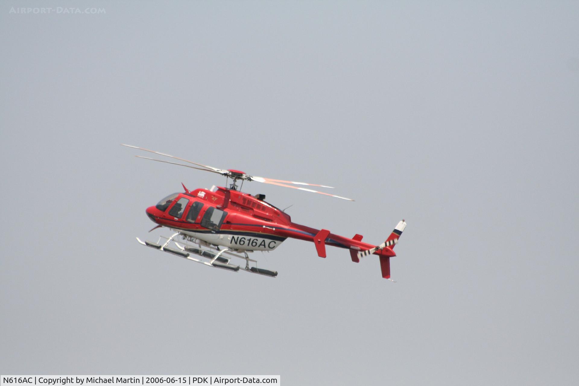 N616AC, 1999 Bell 407 C/N 53354, Landing at Mercury Air Center