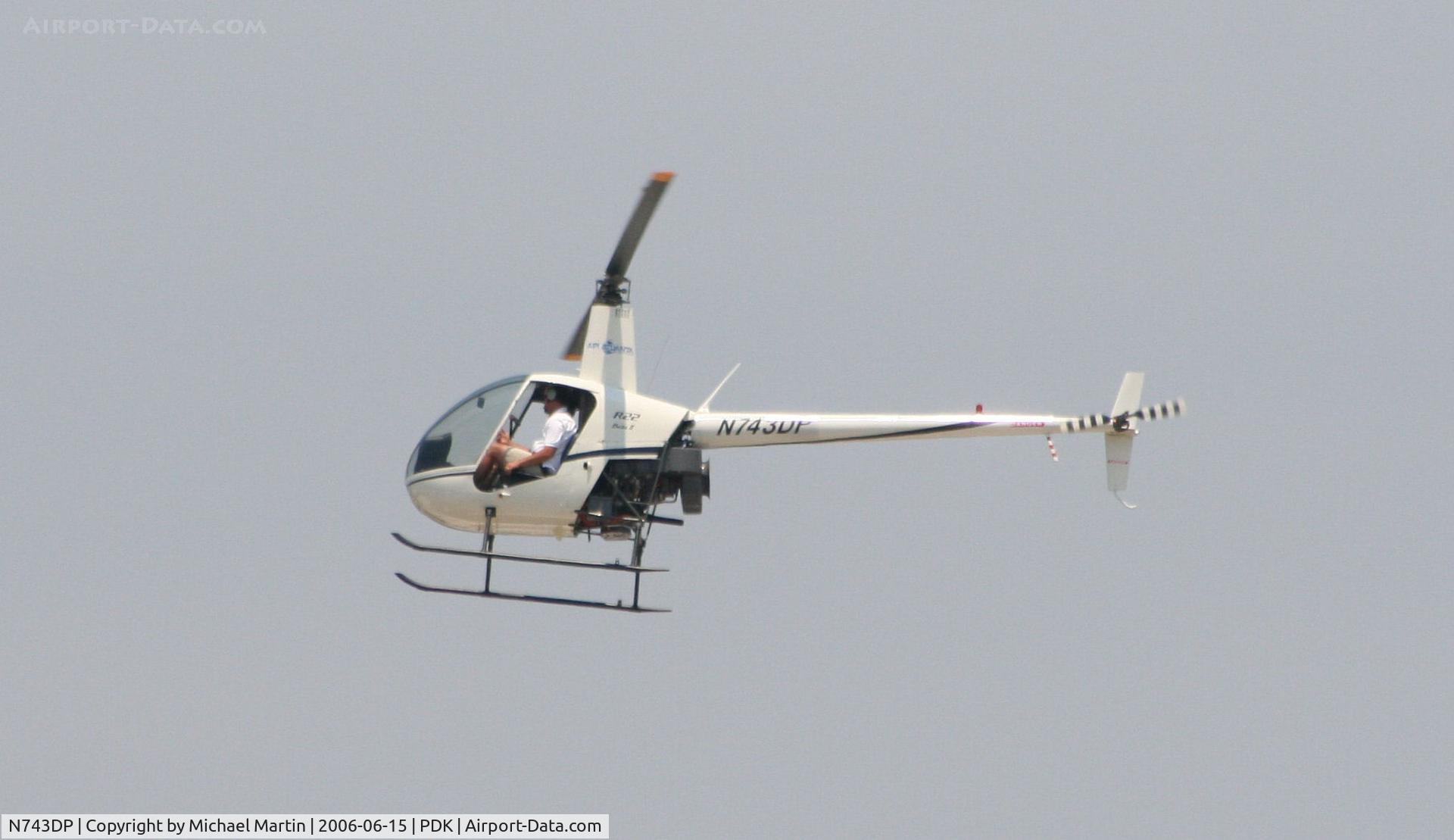 N743DP, 2003 Robinson R22 BETA C/N 3429, Over flying PDK