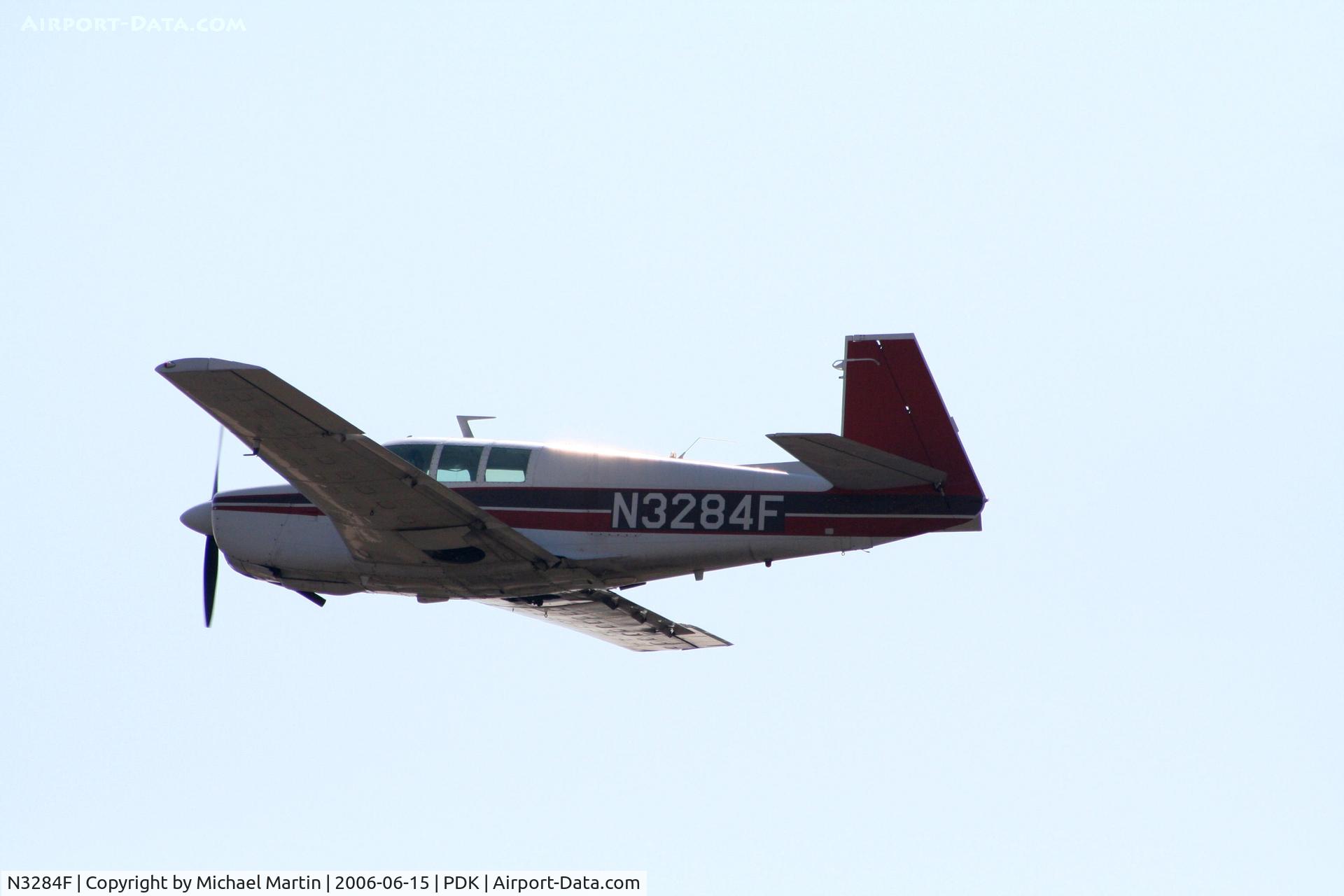N3284F, 1967 Mooney M20F Executive C/N 670377, Departing PDK - Gear Up!