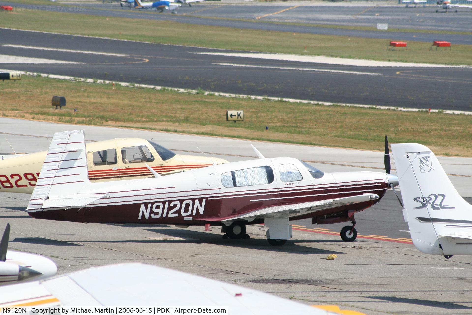 N9120N, 1990 Mooney M20M Bravo C/N 27-0070, Tied down @ Epps