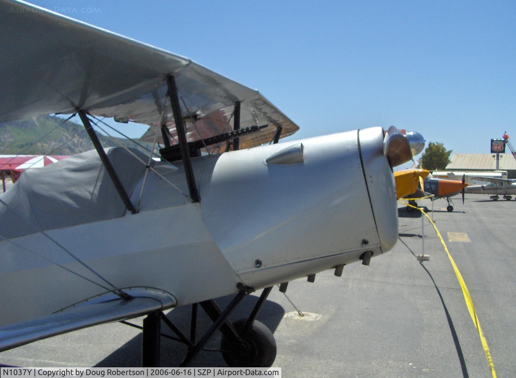 N1037Y, 1947 Stampe-Vertongen SV-4C C/N 1051, 1947 Societe Stampe et Renard S.V.4C, Renault H.P03 140 Hp, machine gun