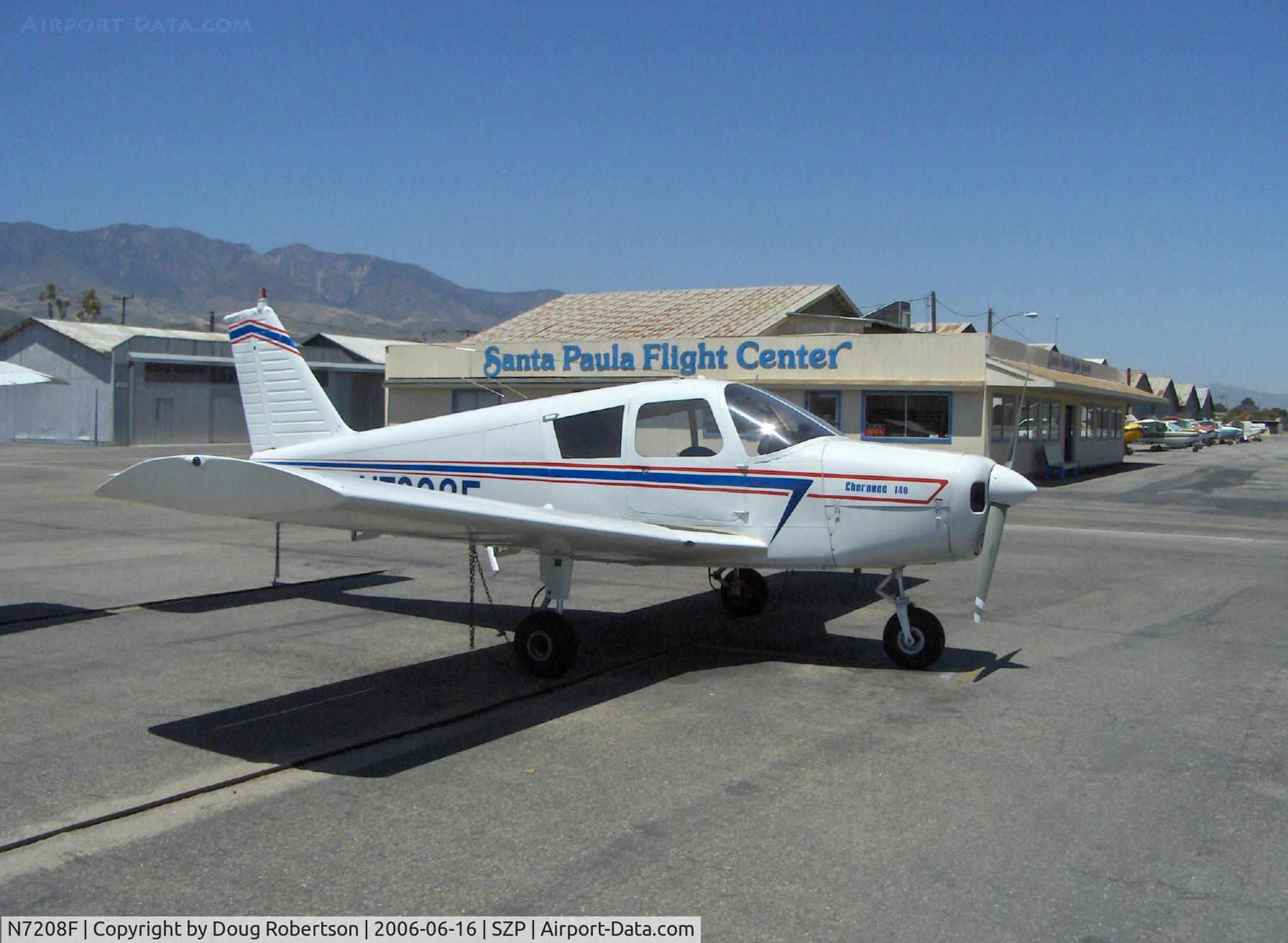 N7208F, 1968 Piper PA-28-140 Cherokee C/N 28-25117, 1968 Piper PA-28-140 CHEROKEE, Lycoming O-320-A2A 150 Hp