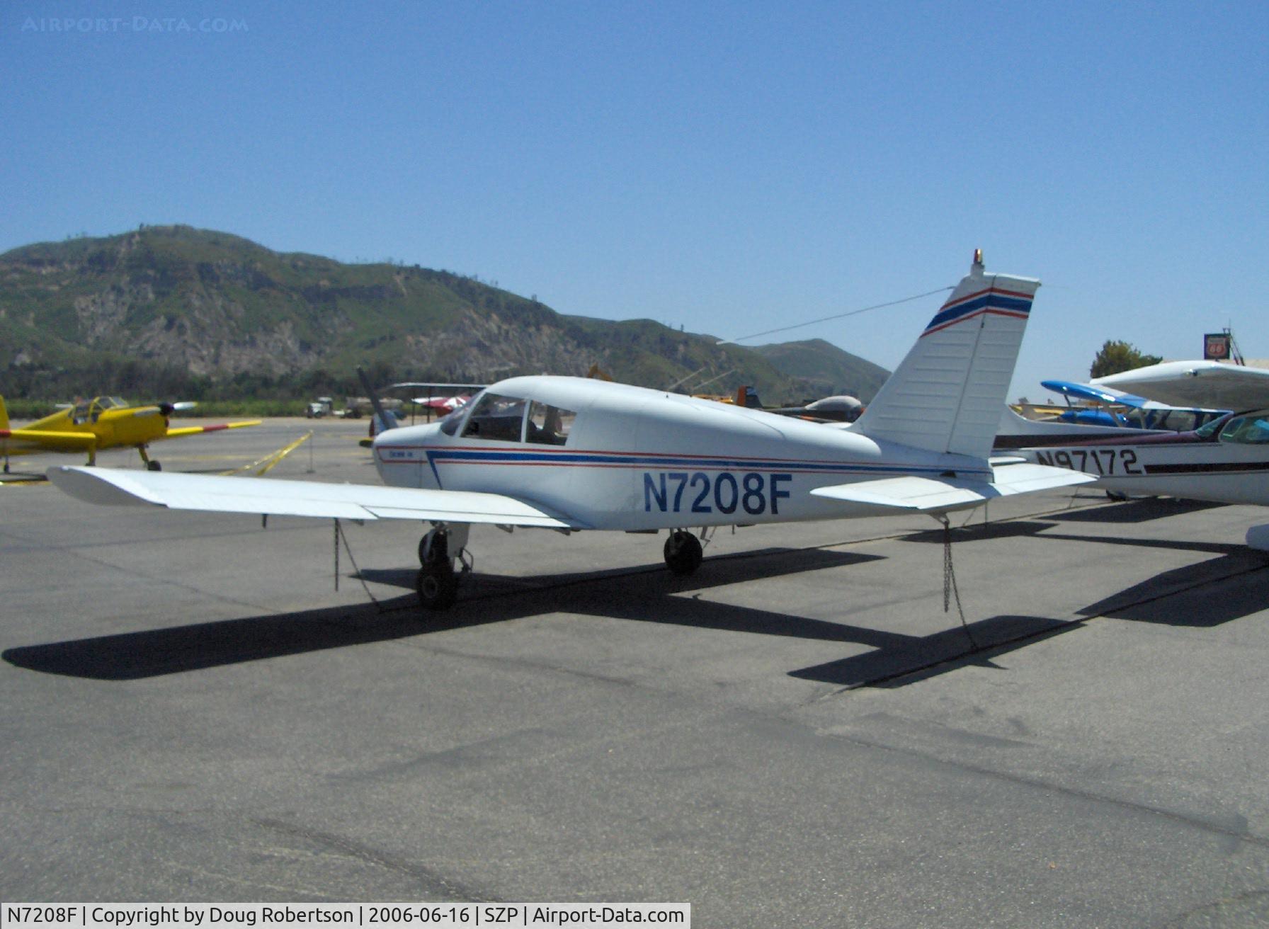 N7208F, 1968 Piper PA-28-140 Cherokee C/N 28-25117, 1968 Piper PA-28-140 CHEROKEE, Lycoming O-320-A2A 150 Hp