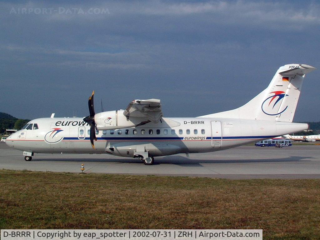 D-BRRR, 1998 ATR 42-512 C/N 601, Taxi to terminal