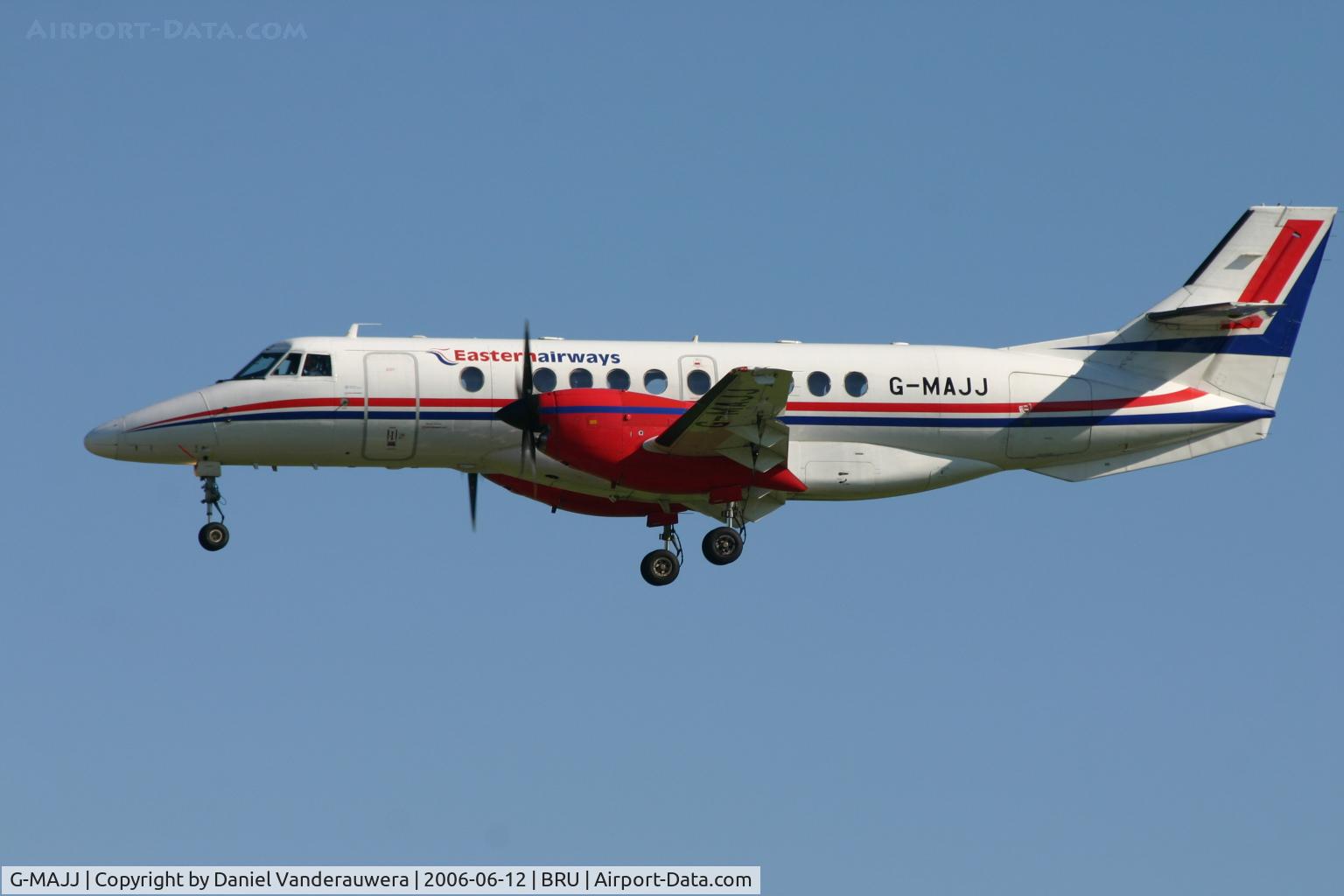 G-MAJJ, 1993 British Aerospace Jetstream 41 C/N 41024, short to land on rwy 25L of flight T3 4481 arriving from Cardiff