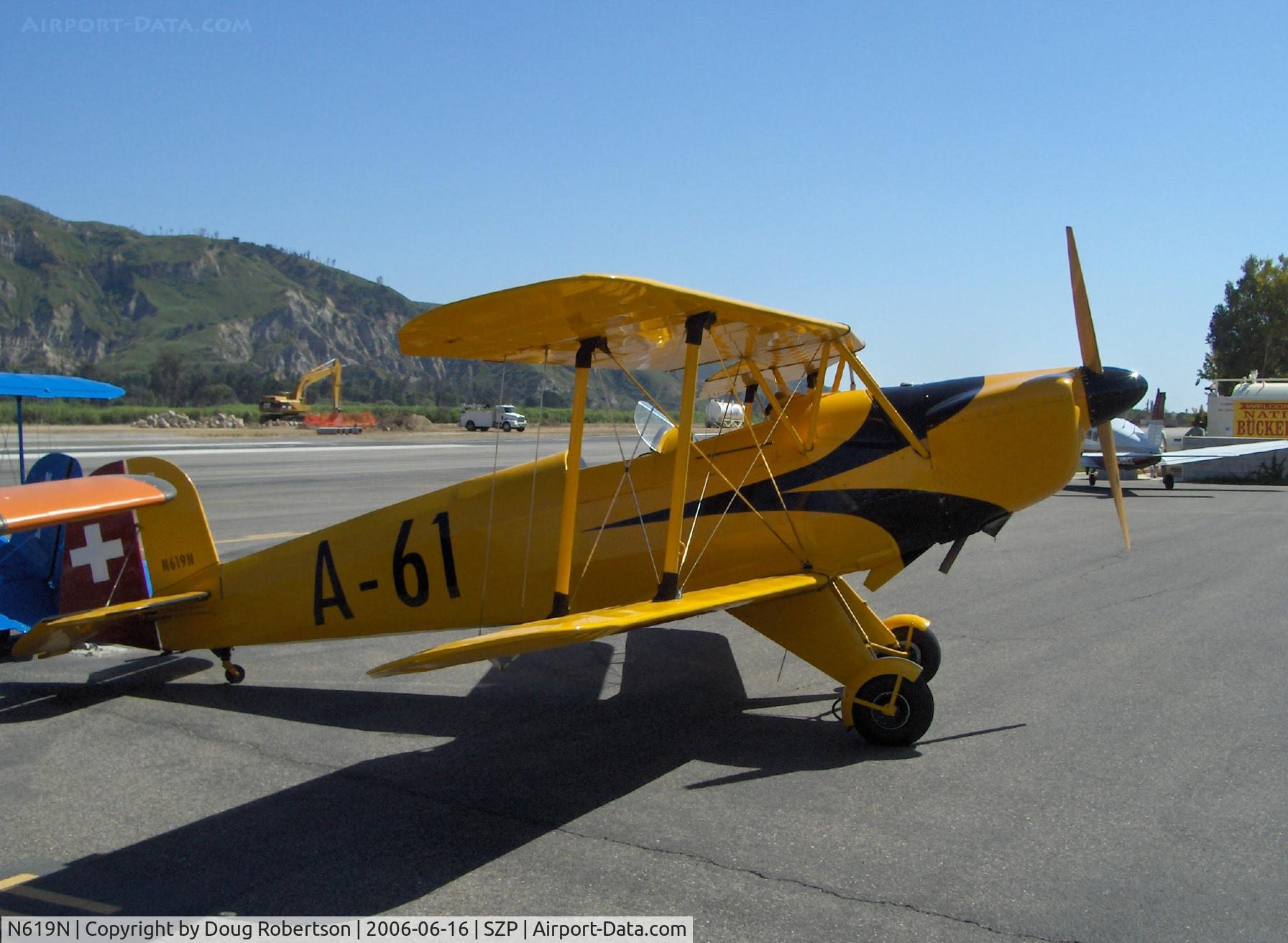 N619N, 1961 CASA 1-131E Jungmann C/N 2188, 1961 Bucker Jungmann C.A.S.A. 1.131E