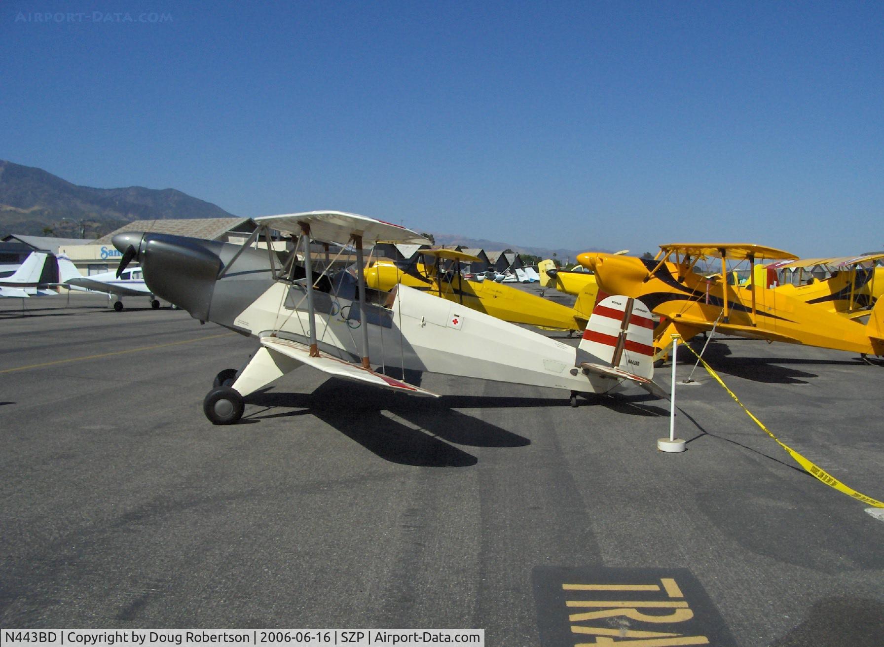 N443BD, 1953 CASA 1-131E Jungmann C/N Not found E3B-443/ N443BD, 1953 Bucker Jungmann C.A.S.A. 1.131, Lycoming upgrade