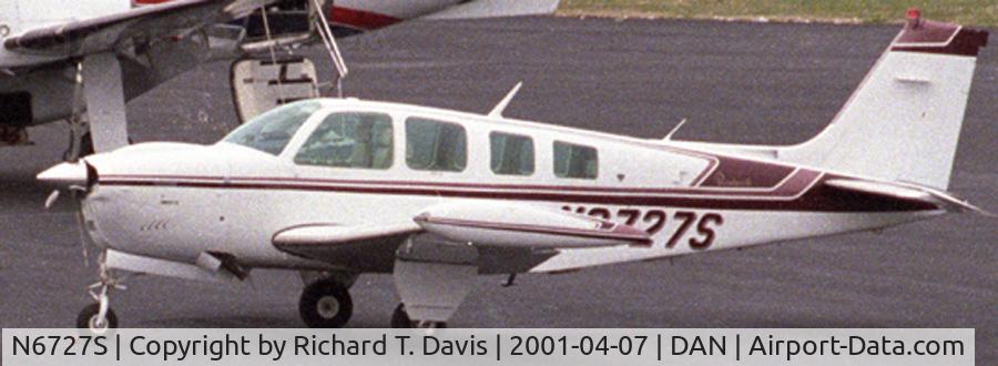 N6727S, Beech A36 Bonanza 36 C/N E-2100, Beech A36 in Danville Va