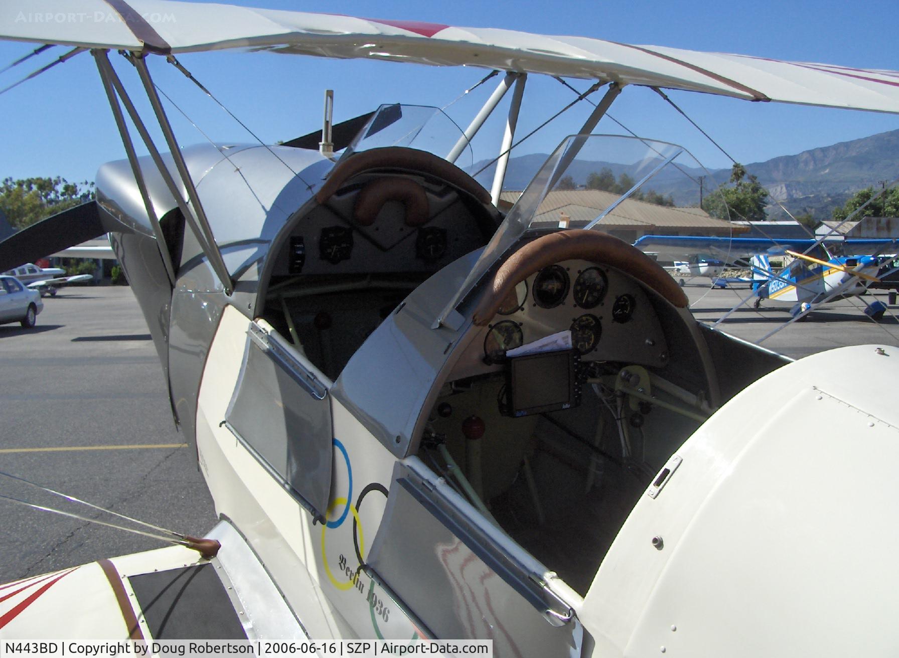 N443BD, 1953 CASA 1-131E Jungmann C/N Not found E3B-443/ N443BD, 1953 Bucker Jungmann C.A.S.A. 1.131, Lycoming upgrade, cockpits
