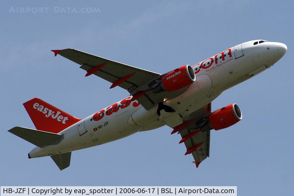 HB-JZF, 2004 Airbus A319-111 C/N 2184, Deaprting on runway 16 for LIS