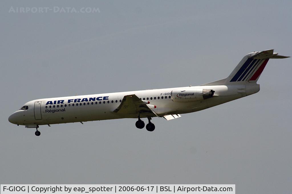 F-GIOG, 1991 Fokker 100 (F-28-0100) C/N 11364, Inbound from Ajaccio