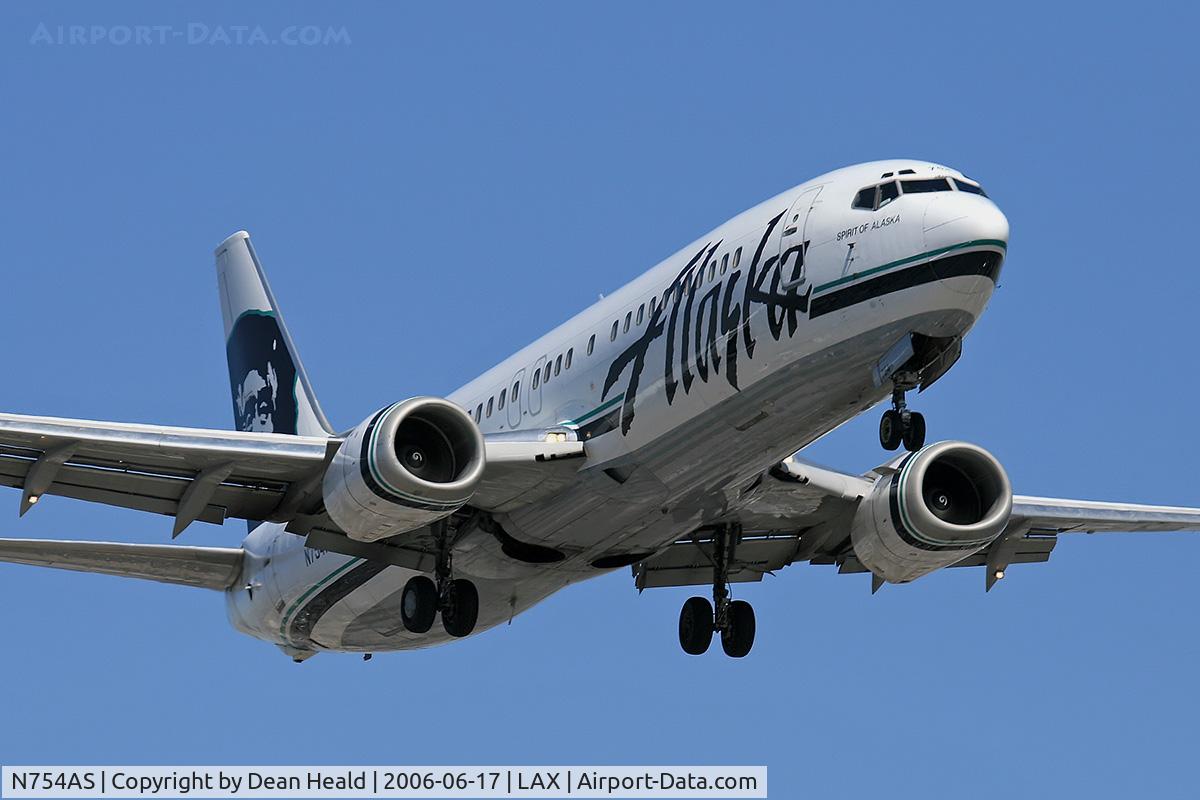 N754AS, 1992 Boeing 737-4Q8 C/N 25095, Alaska Airlines N754AS 