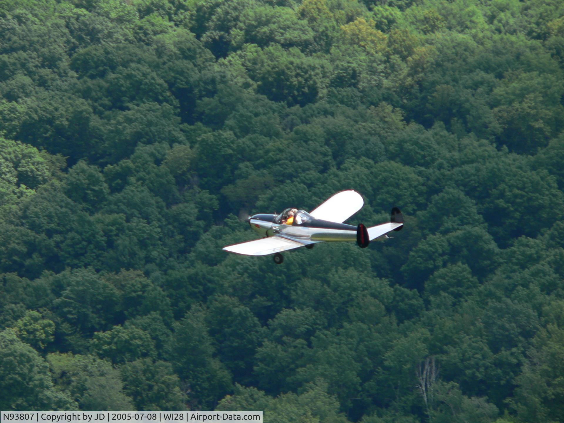 N93807, 1946 Erco 415C Ercoupe C/N 1130, 1946 415-C Ercoupe over NE Wisconsin