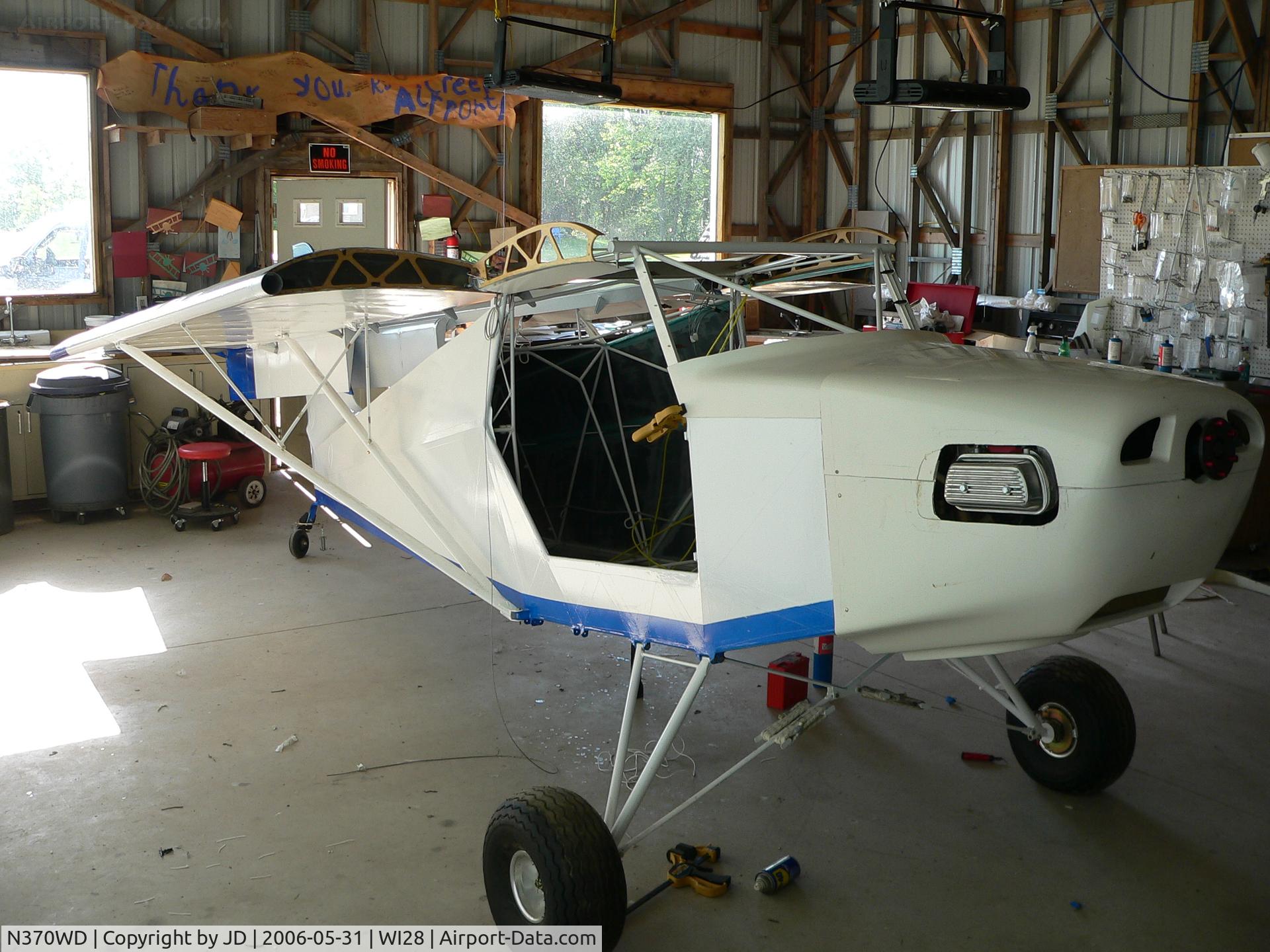 N370WD, 2006 Just Aircraft Escapade C/N JAESC0037, Just Aircraft Escapade with cowling fitted around AeroVee engine