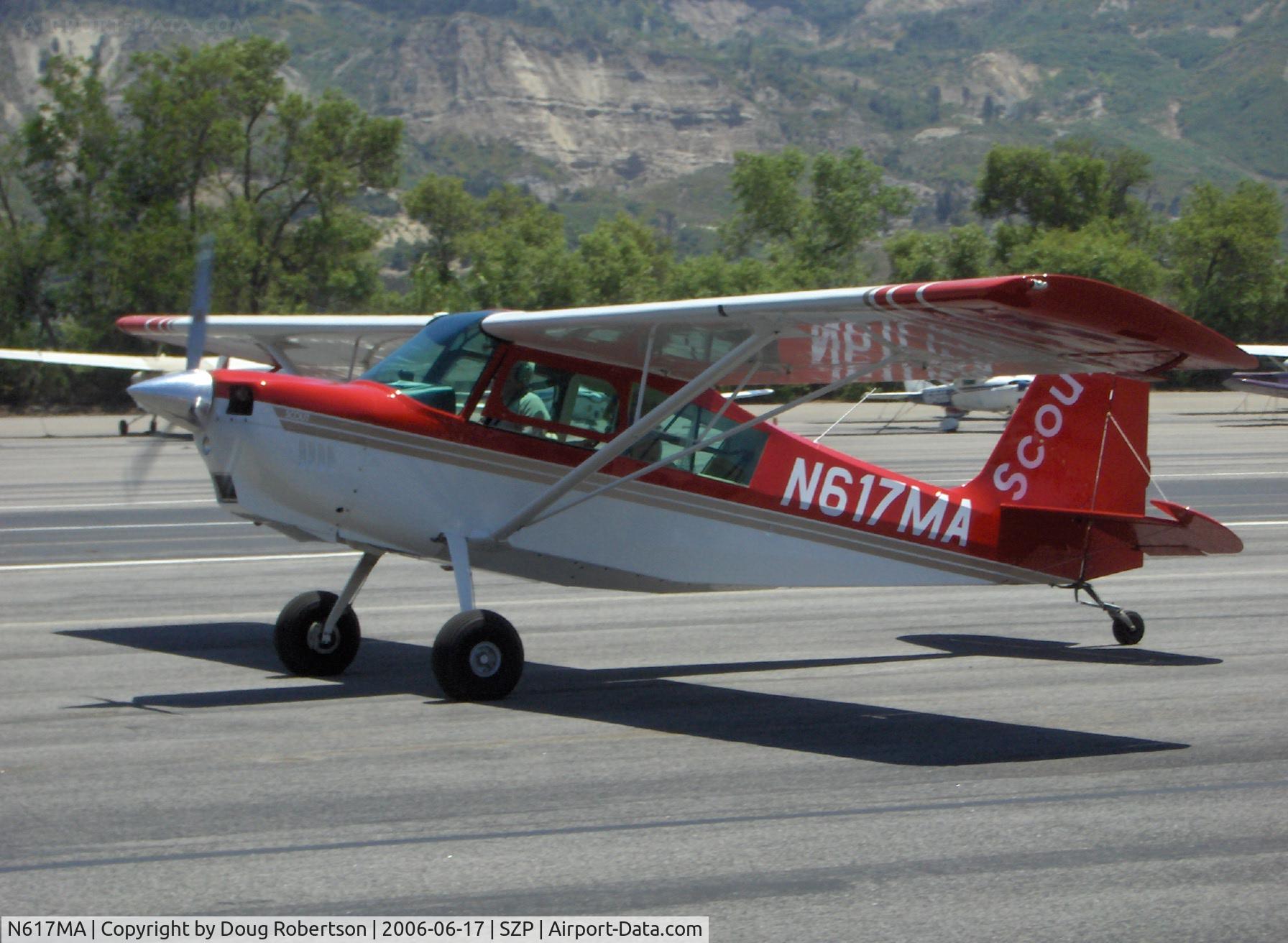 N617MA, 2003 American Champion 8GCBC Scout C/N 444-2003, 2003 American Champion 8GCBC SCOUT, Lycoming O-360 180 Hp, taxi to Runway 22