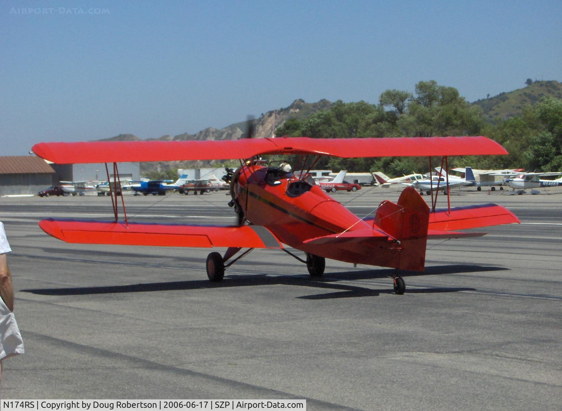 N174RS, 1936 Fleet 7B C/N 62, 1937 Fleet 7B, Kinner B5 radial 125 Hp, taxi after landing