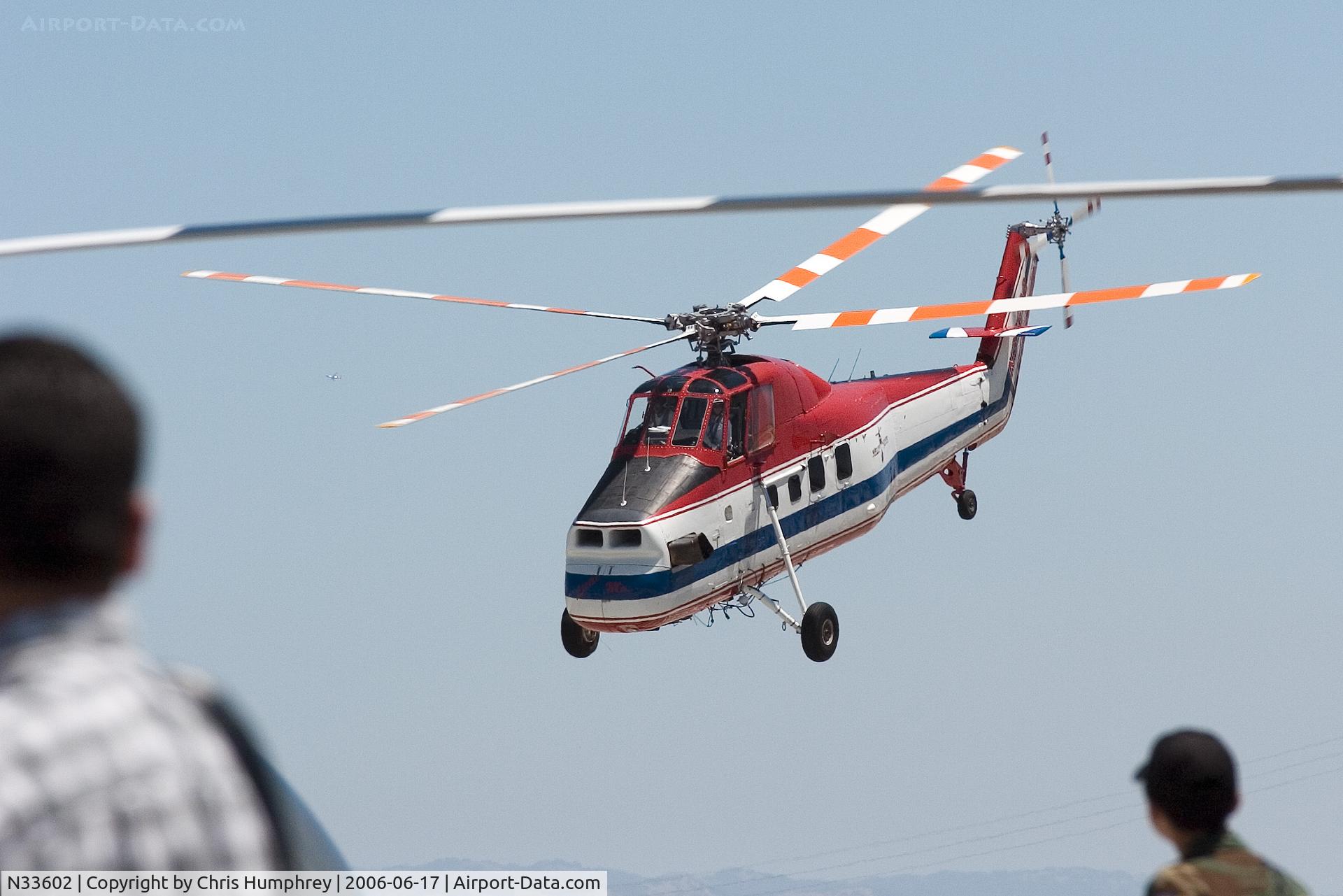N33602, 1974 Sikorsky S-58ET C/N 58-727, Taken during air show in San Carlos California