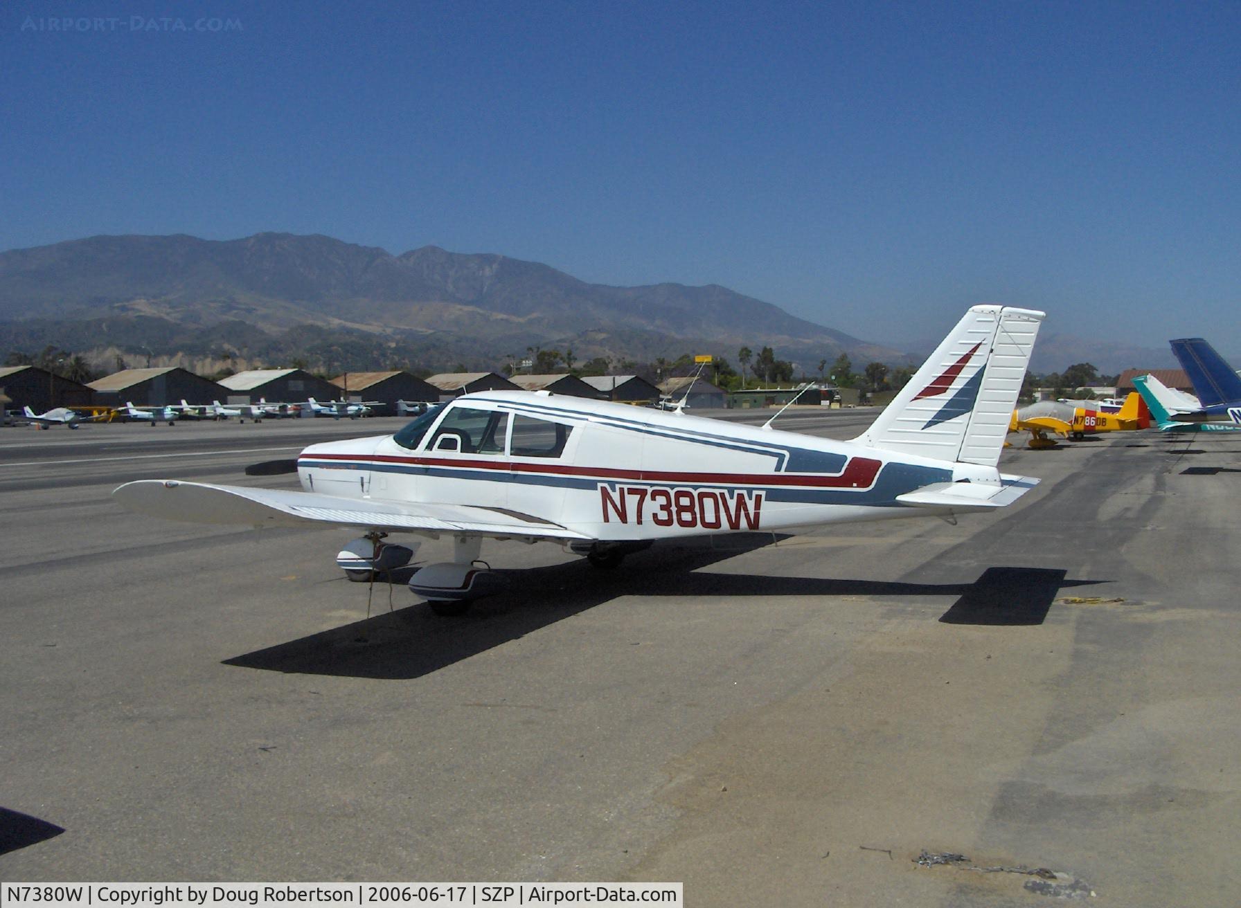 N7380W, 1963 Piper PA-28-180 Cherokee C/N 28-1263, 1963 Piper PA-28-180 CHEROKEE, Lycoming O&VO-360 180HP