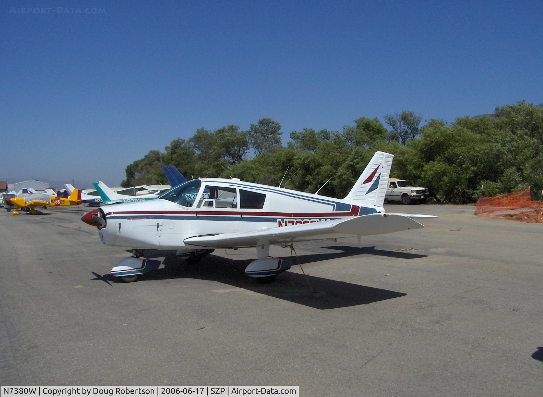 N7380W, 1963 Piper PA-28-180 Cherokee C/N 28-1263, 1963 Piper PA-28-180 CHEROKEE, Lycoming O&VO-360 180 Hp