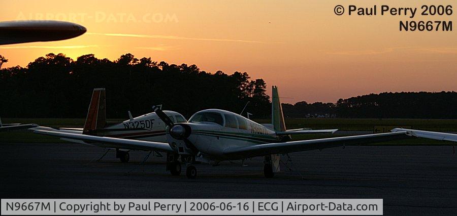 N9667M, 1966 Mooney M20C Ranger C/N 670003, Can't beat a sunset at an airport