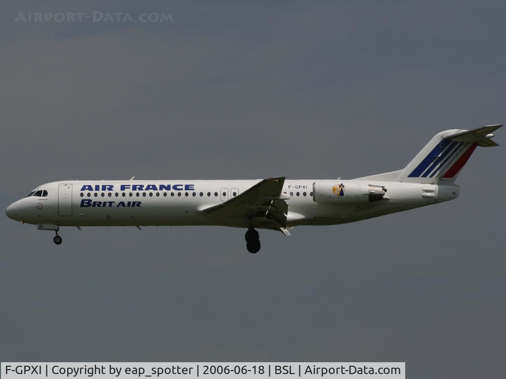 F-GPXI, 1994 Fokker 100 (F-28-0100) C/N 11503, Subcharter for Air France ex ORY as AF Hotel-Golf