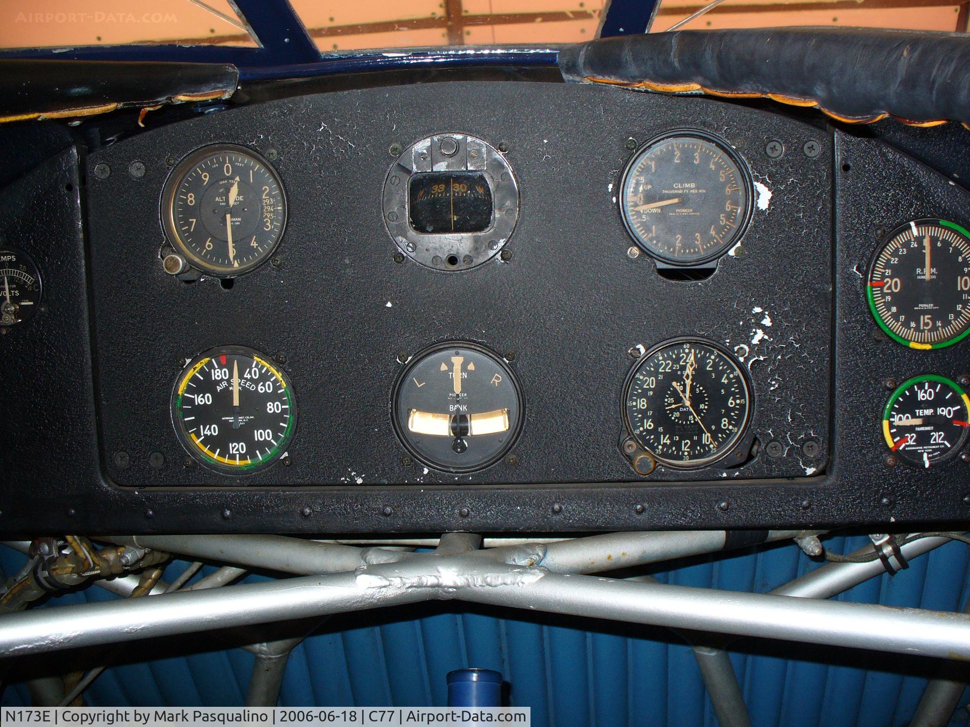 N173E, 1940 Waco UPF-7 C/N 5592, Waco UPF-7 forward cockpit