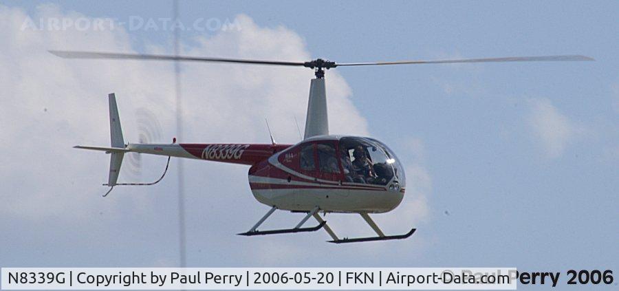 N8339G, 1996 Robinson R44 C/N 0243, End of the day, and an R44 makes her appearance