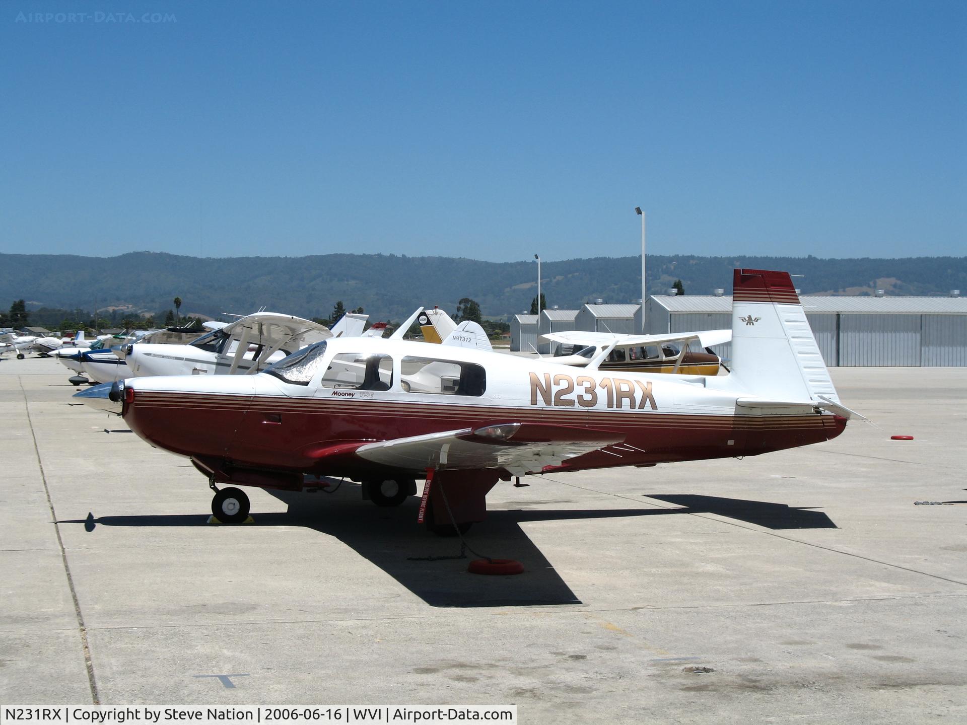 N231RX, 1980 Mooney M20K C/N 25-0305, ZMT Inc. 1980 Mooney TSE M20K @ Watsonville Airport, CA