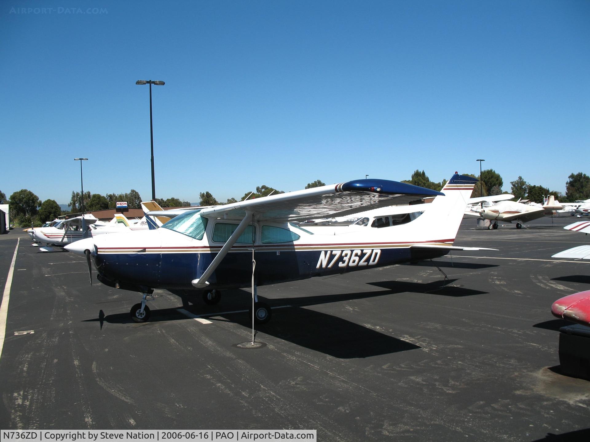 N736ZD, 1979 Cessna TR182 Turbo Skylane RG C/N R18200797, 1979 Cessna TR182 @ Palo Alto Airport, CA