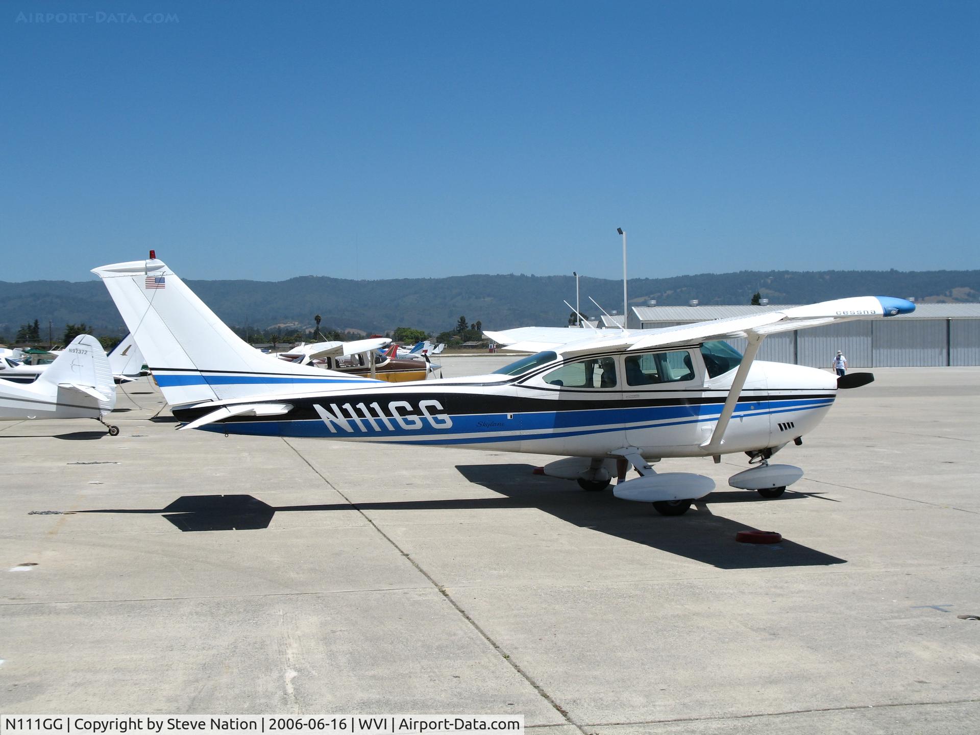 N111GG, 1972 Cessna 182P Skylane C/N 18261211, NRI Flying Club (Concord, CA based) 1972 Cessna 182P visiting @ Watsonville Airport, CA