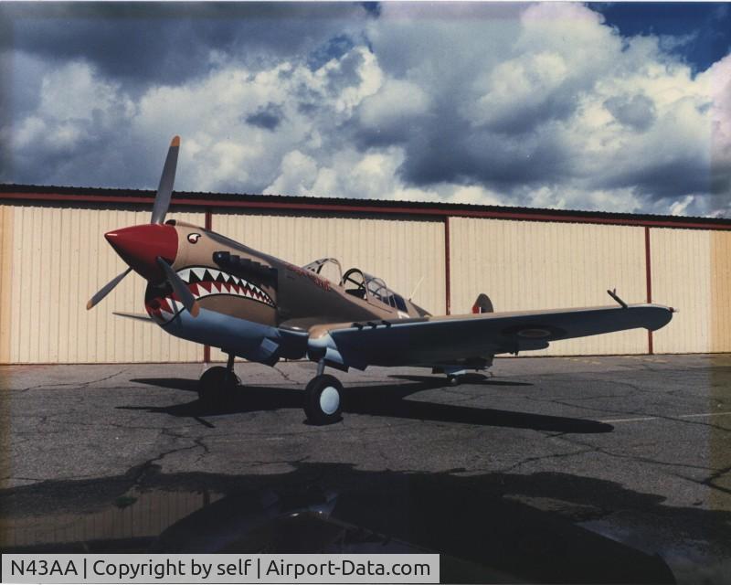 N43AA, Curtiss P-40 Kittyhawk 3/4 Scale C/N MJ-12-001, 3/4 scale Jurca MJ-12 P-40