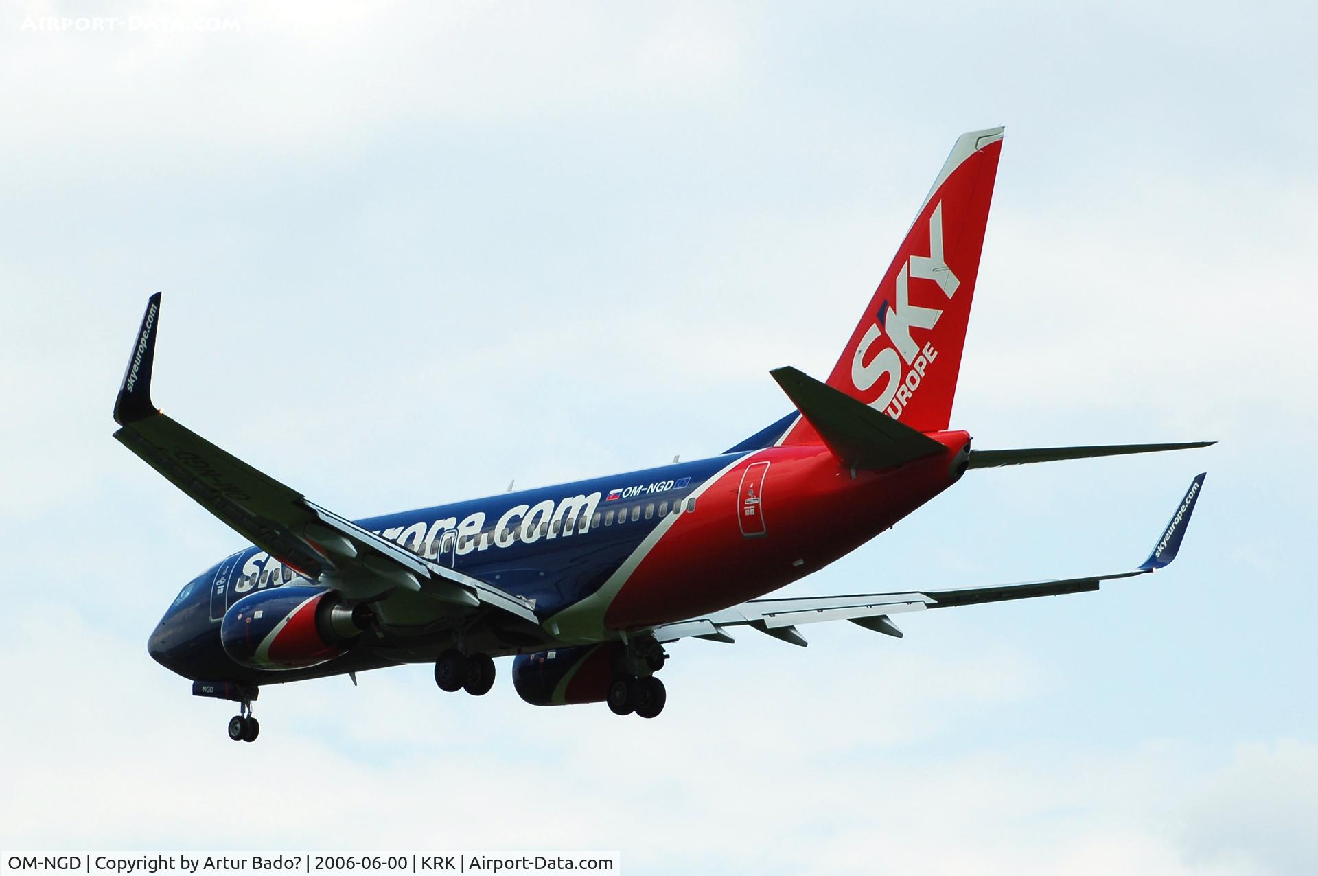 OM-NGD, 2006 Boeing 737-76N C/N 32674/1952, SKY EUROPE