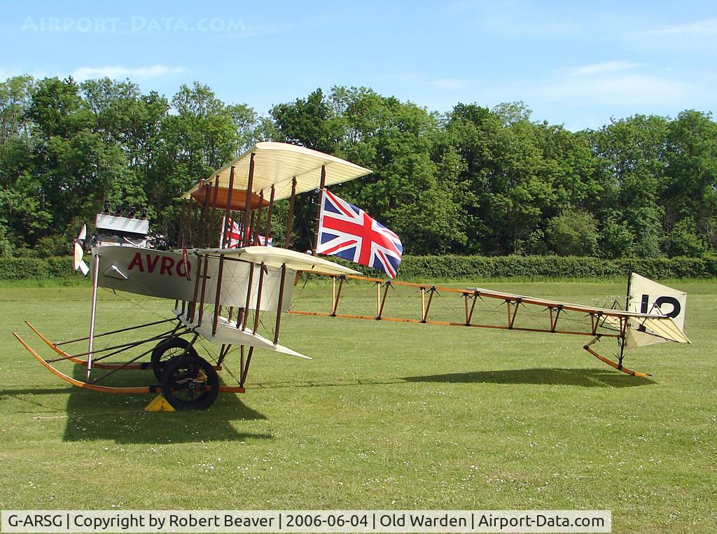 G-ARSG, 1964 Avro Roe Triplane Type IV replica C/N TRI.1, Avro Triplane