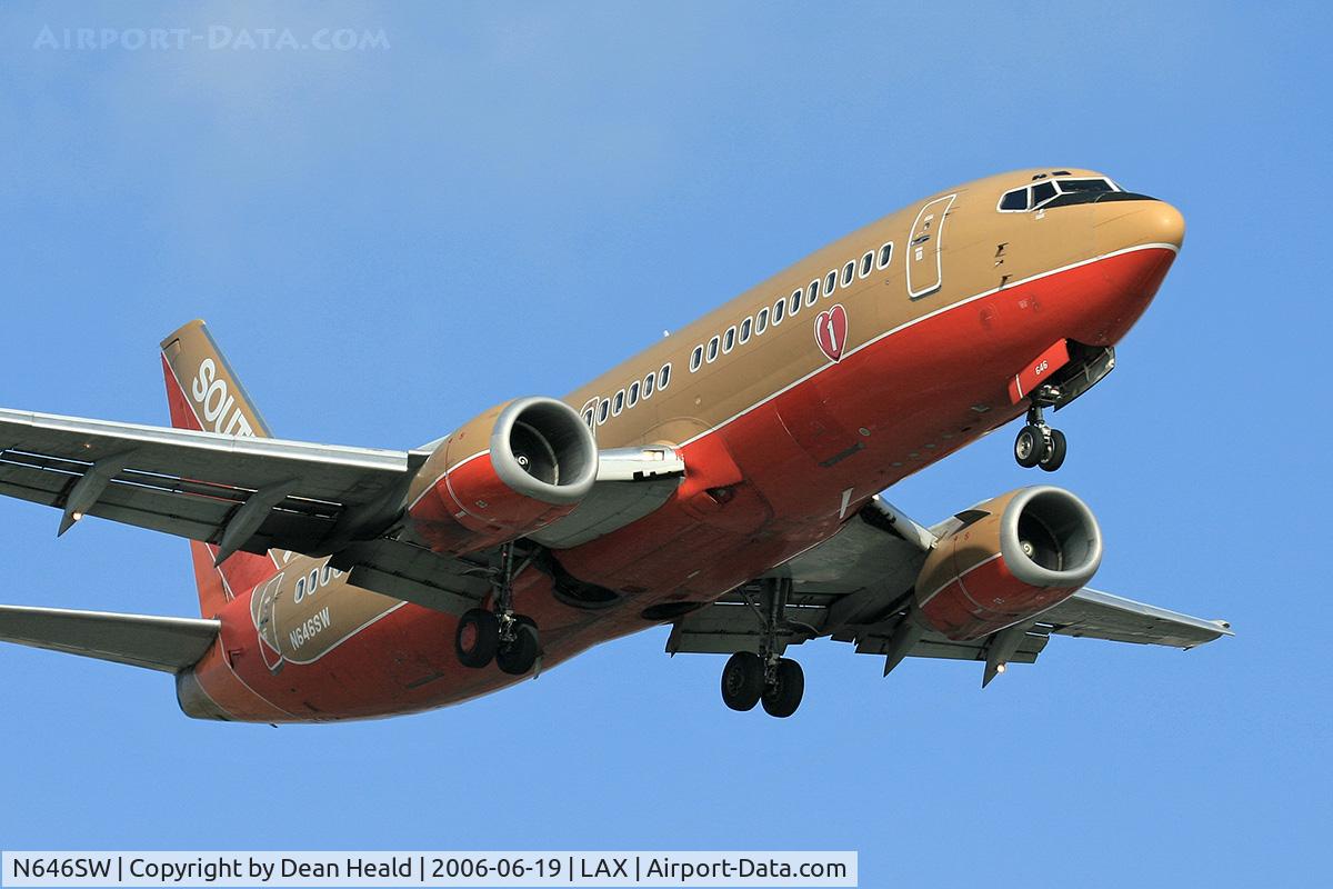 N646SW, 1997 Boeing 737-3H4 C/N 28331, Southwest Airlines N646SW on final approach to RWY 24R.