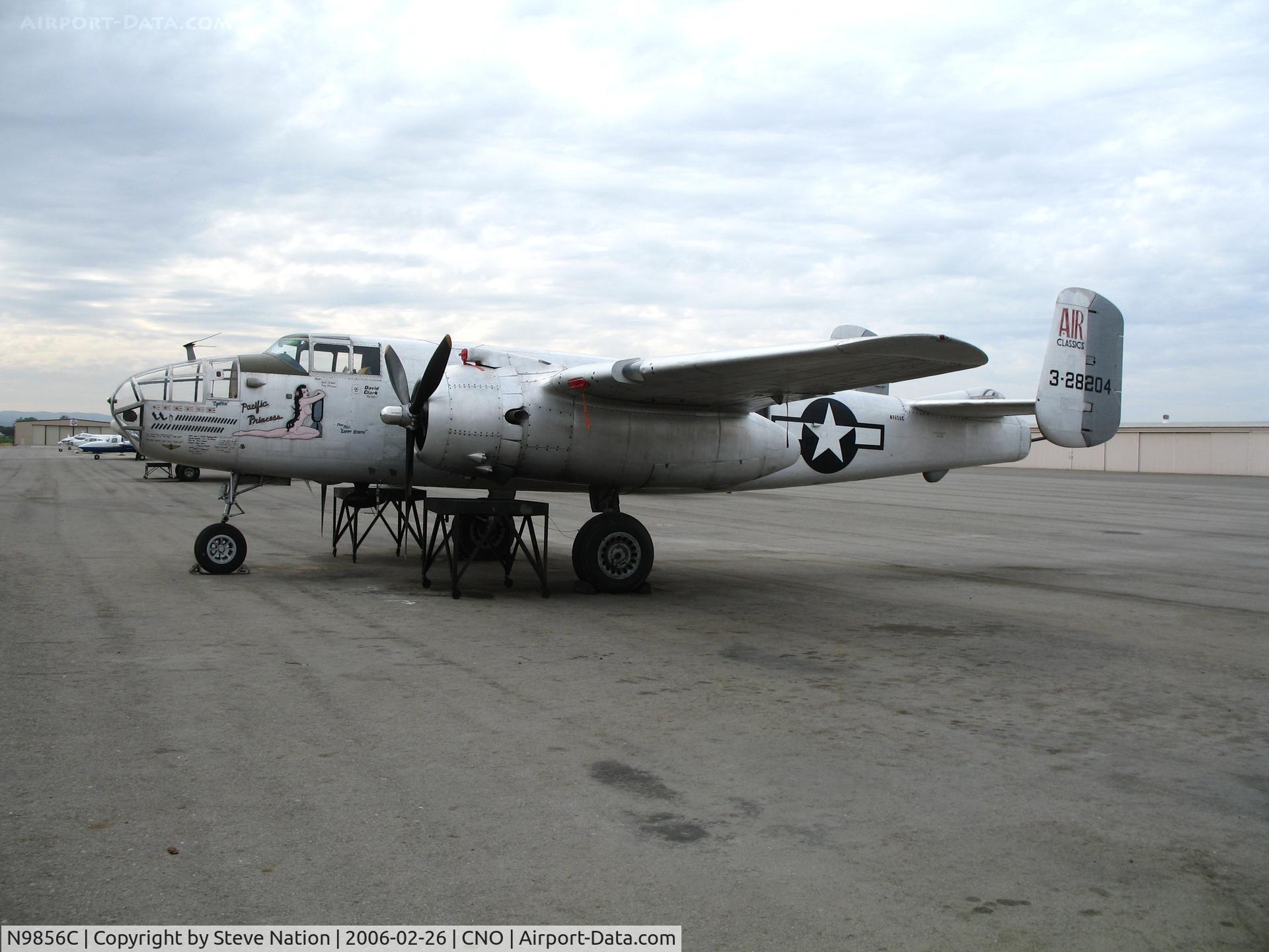 N9856C, 1943 North American TB-25N Mitchell C/N 108-35217, Air Classics North American B-25N Mitchell (43-28204) with nose & mission art 