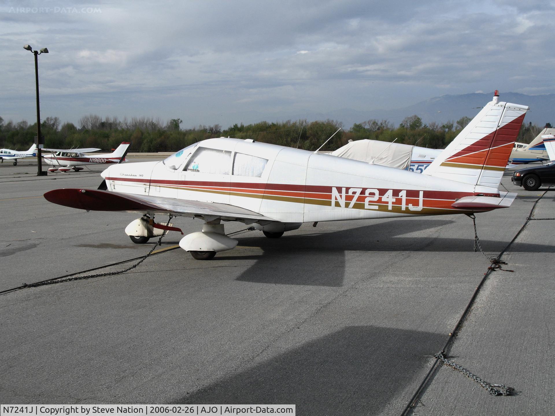 N7241J, 1968 Piper PA-28-140 C/N 28-24578, 1968 Piper PA-28-140  @ Corona Municipal Airport, CA