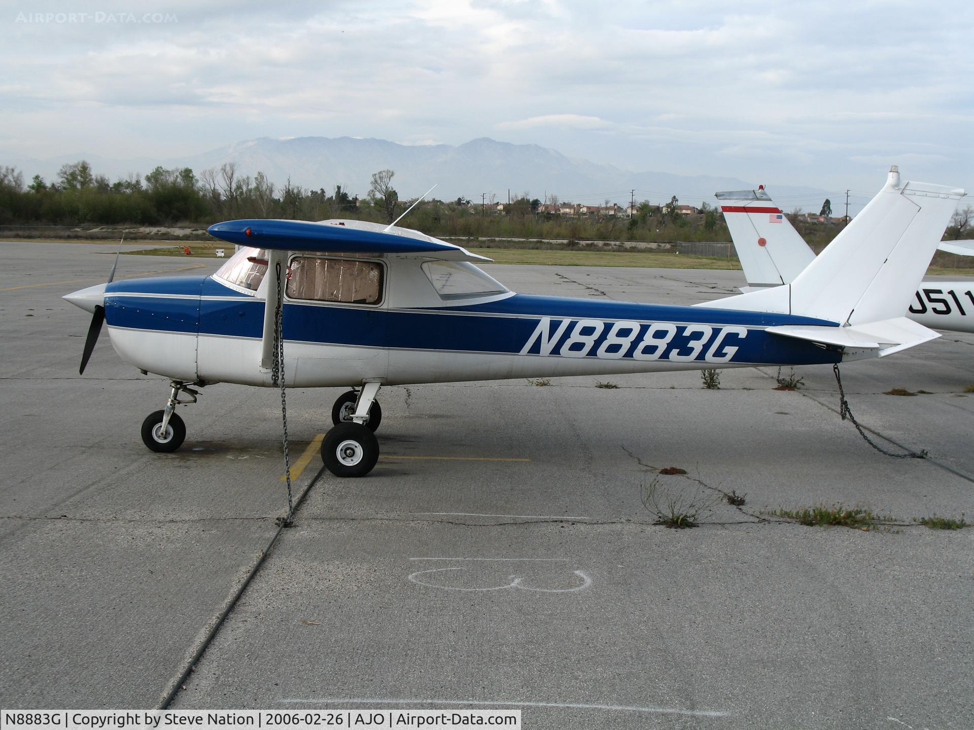 N8883G, 1966 Cessna 150F C/N 15062983, 1966 Cessna 150F @ Corona Municipal Airport, CA
