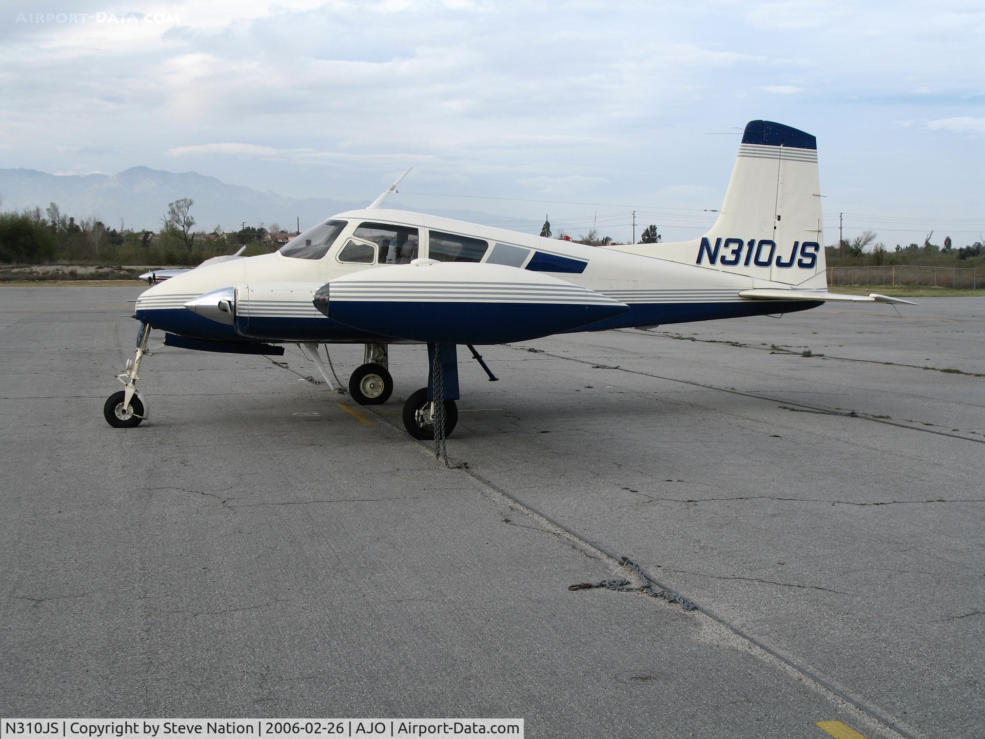 N310JS, 1957 Cessna 310B C/N 35549, 1957 Cessna 310B @ Corona Municipal Airport, CA
