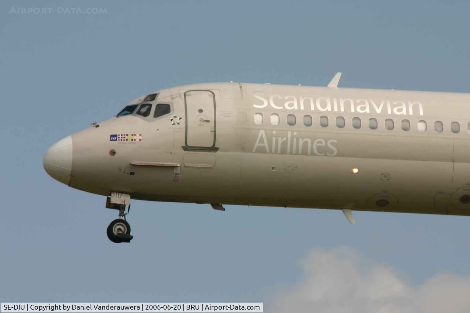 SE-DIU, 1991 McDonnell Douglas MD-87 (DC-9-87) C/N 53011, arrival of Torsten Viking
