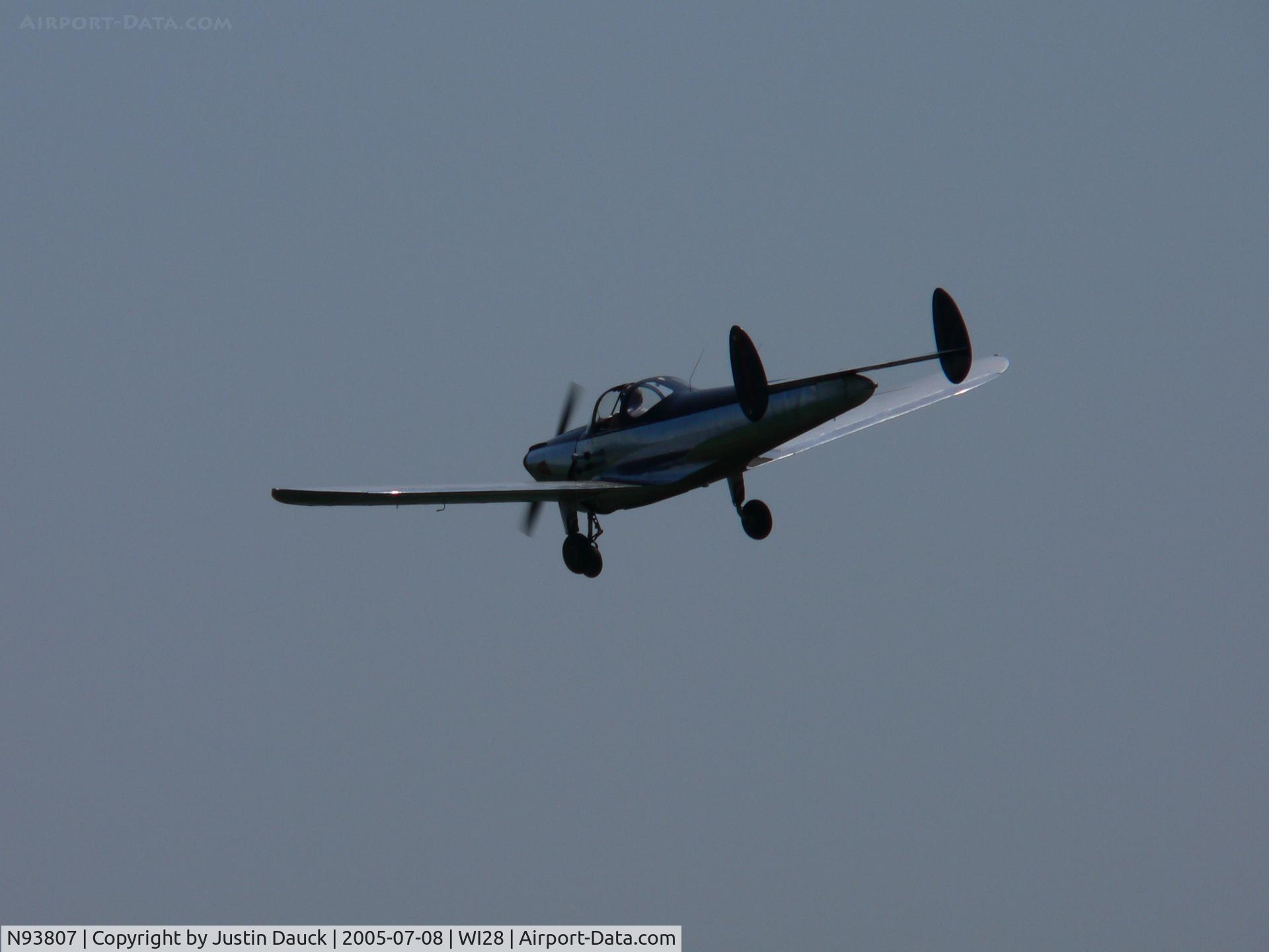 N93807, 1946 Erco 415C Ercoupe C/N 1130, 1946 415-C from behind