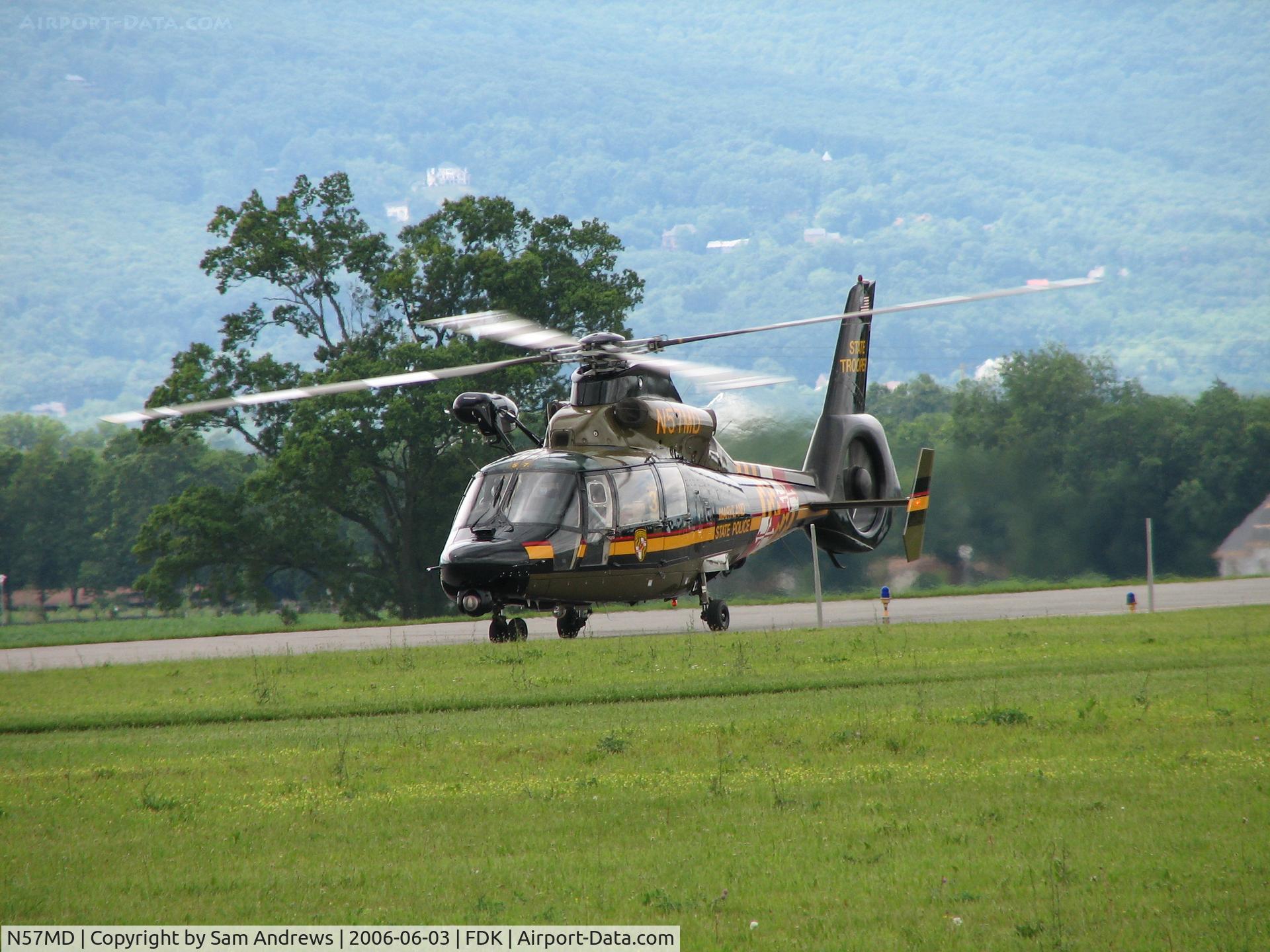 N57MD, 1988 Aerospatiale SA-365N-1 Dauphin 2 C/N 6252, Maryland's finest.