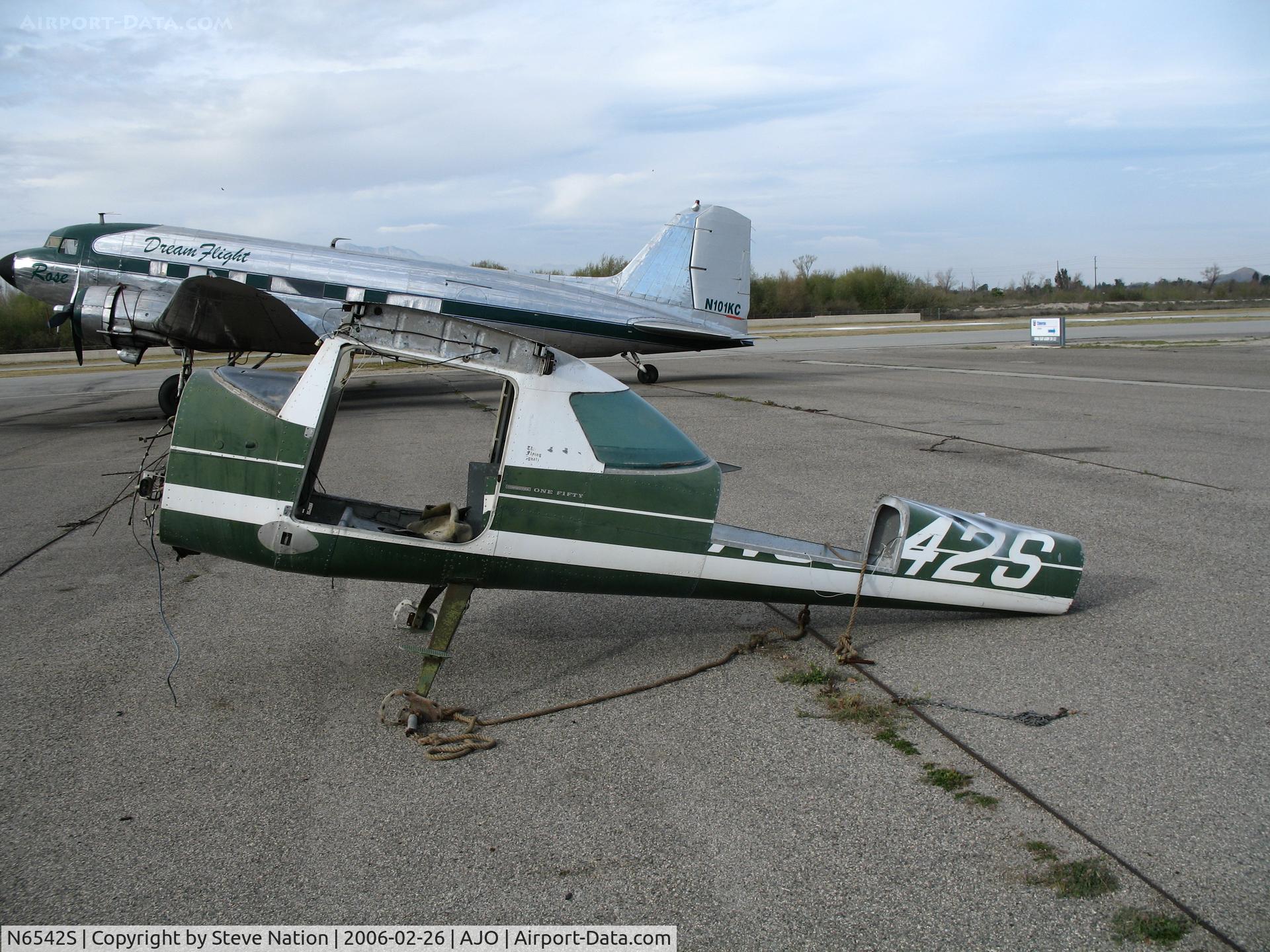 N6542S, 1967 Cessna 150H C/N 15067342, Remains of 1967 Cessna 150 (