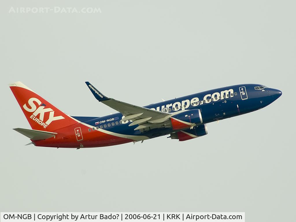 OM-NGB, 2005 Boeing 737-76N C/N 32695, Sky Europe