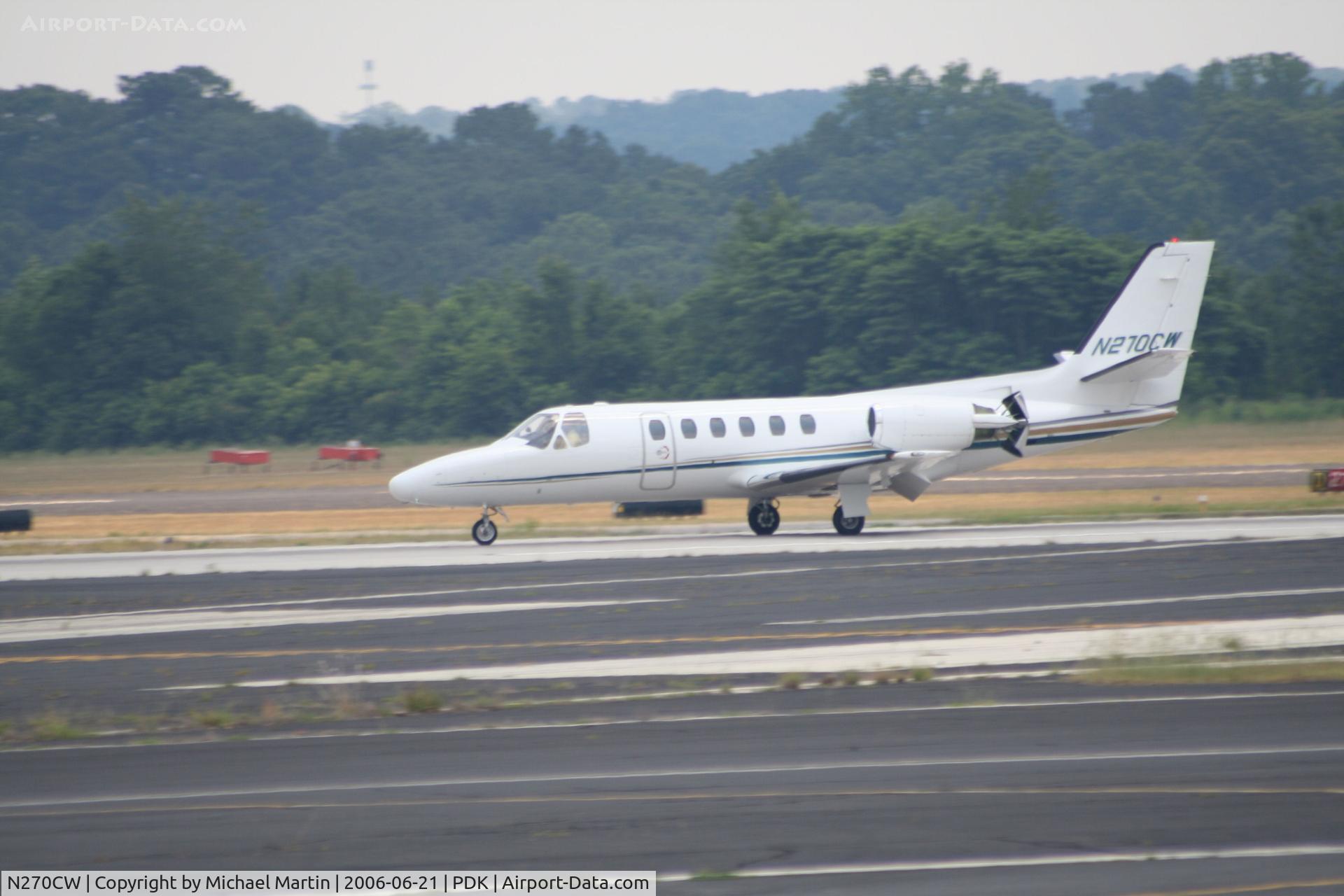 N270CW, 1988 Cessna 550 C/N 550-0570, Landing 20L