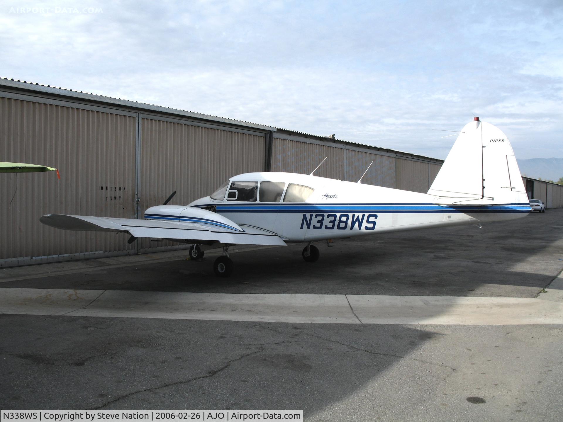 N338WS, 1958 Piper PA-23-160 Apache C/N 23-1341, 1958 Piper PA-23-160 @ Corona Municipal Airport, CA