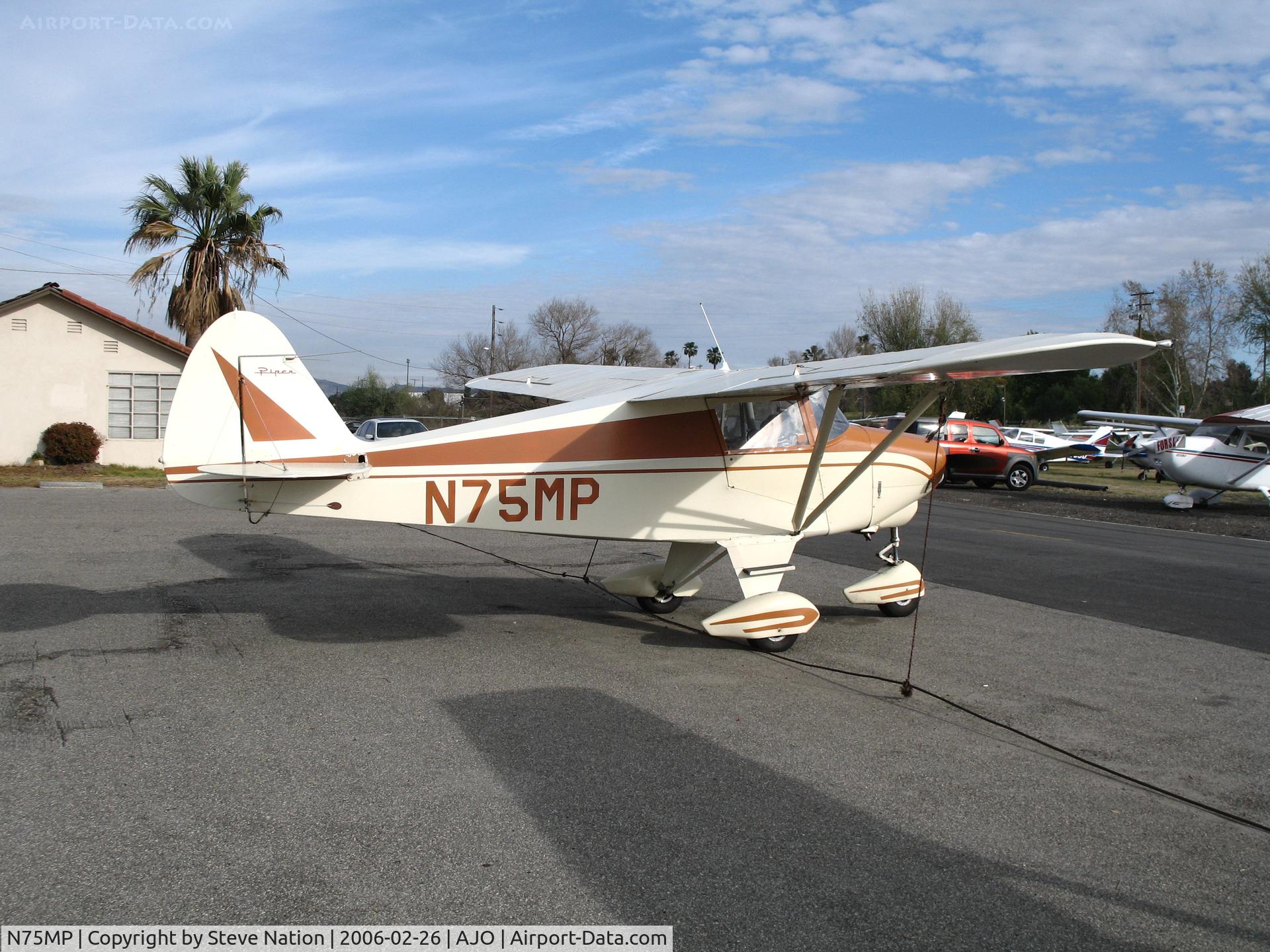 N75MP, Piper PA-22-108 Colt Colt C/N 22-8702, 1961 Piper PA-22-108 @ Corona Municipal Airport, CA
