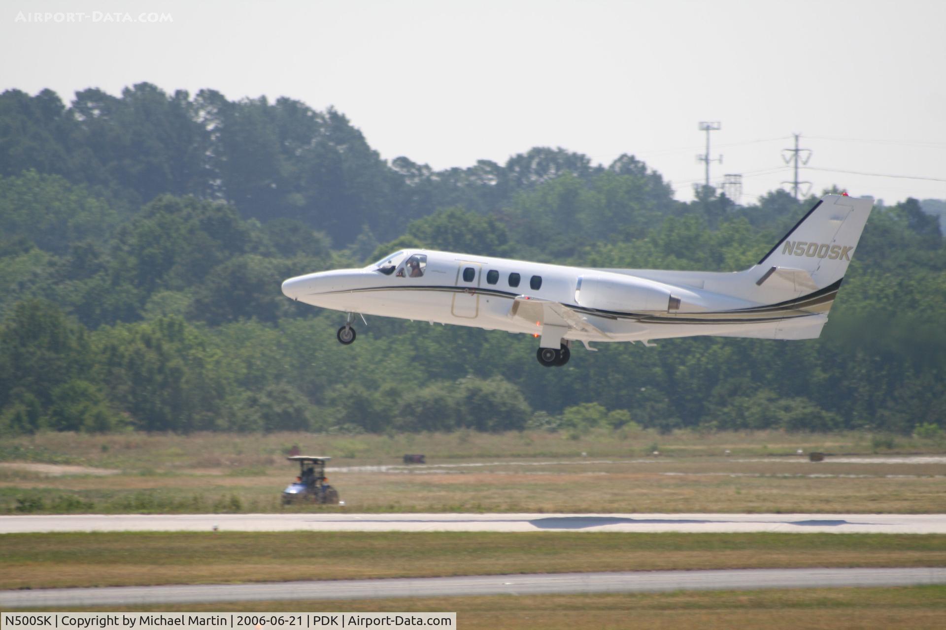 N500SK, 1973 Cessna 500 C/N 500-0129, Departing 20R