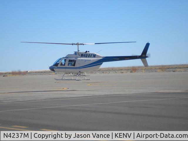 N4237M, 1989 Bell 206B C/N 4055, Landing at Wendover, Ut