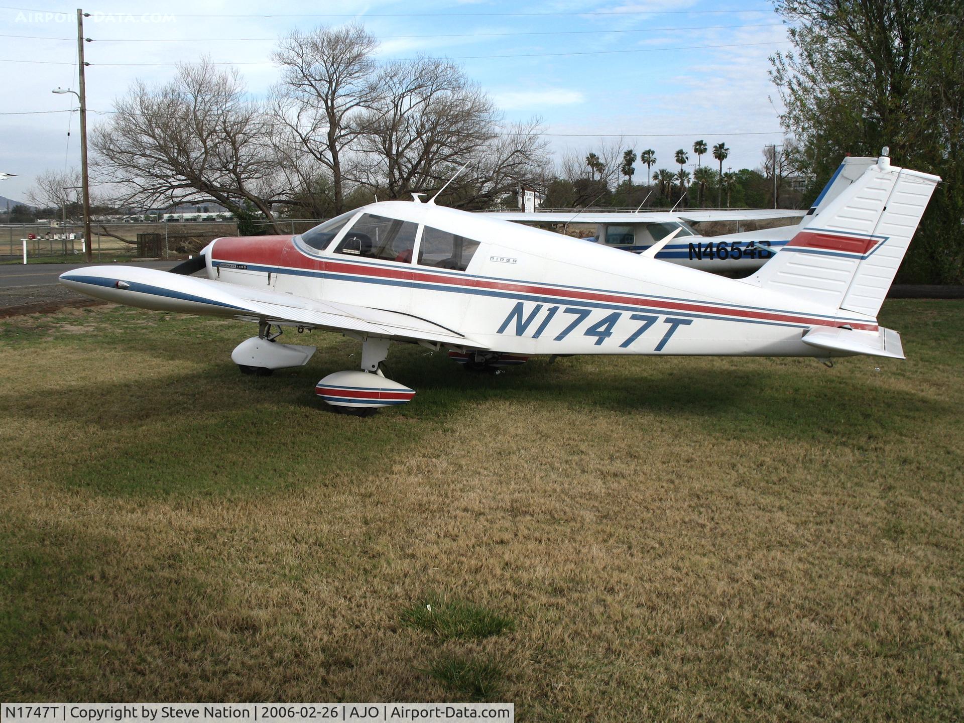 N1747T, 1970 Piper PA-28-140 C/N 28-7125065, 1970 Piper PA-28-140 @ Corona Municipal Airport, CA